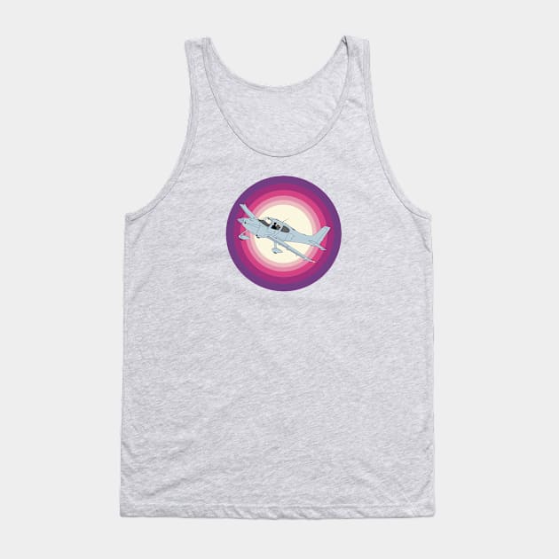 Cirrus SR22 Sunrise Tank Top by Kassi Skye